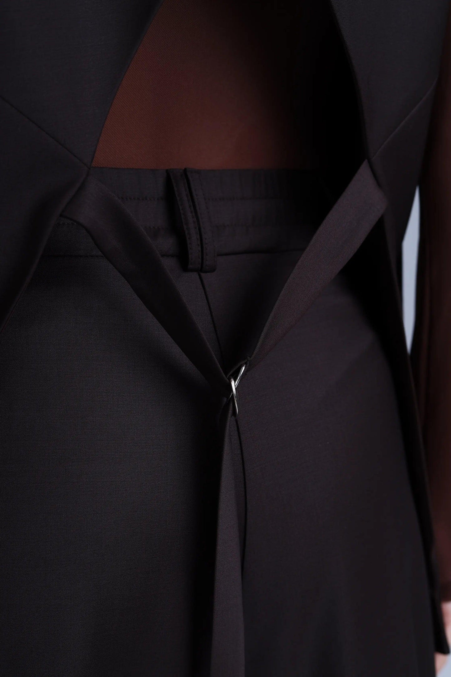 Broadway Monica Longline Virgin Wool Waistcoat in Dark Coffee