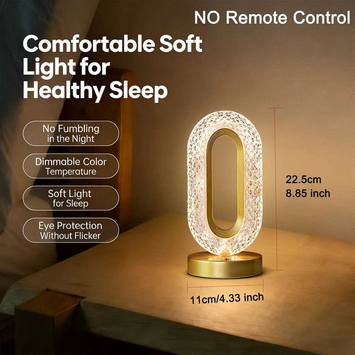 Touch LED Lights Dimmable LED Night Light Remote Control USB Rechargeable Led Table Light 3 Colors Night Lamp For Kids Gift