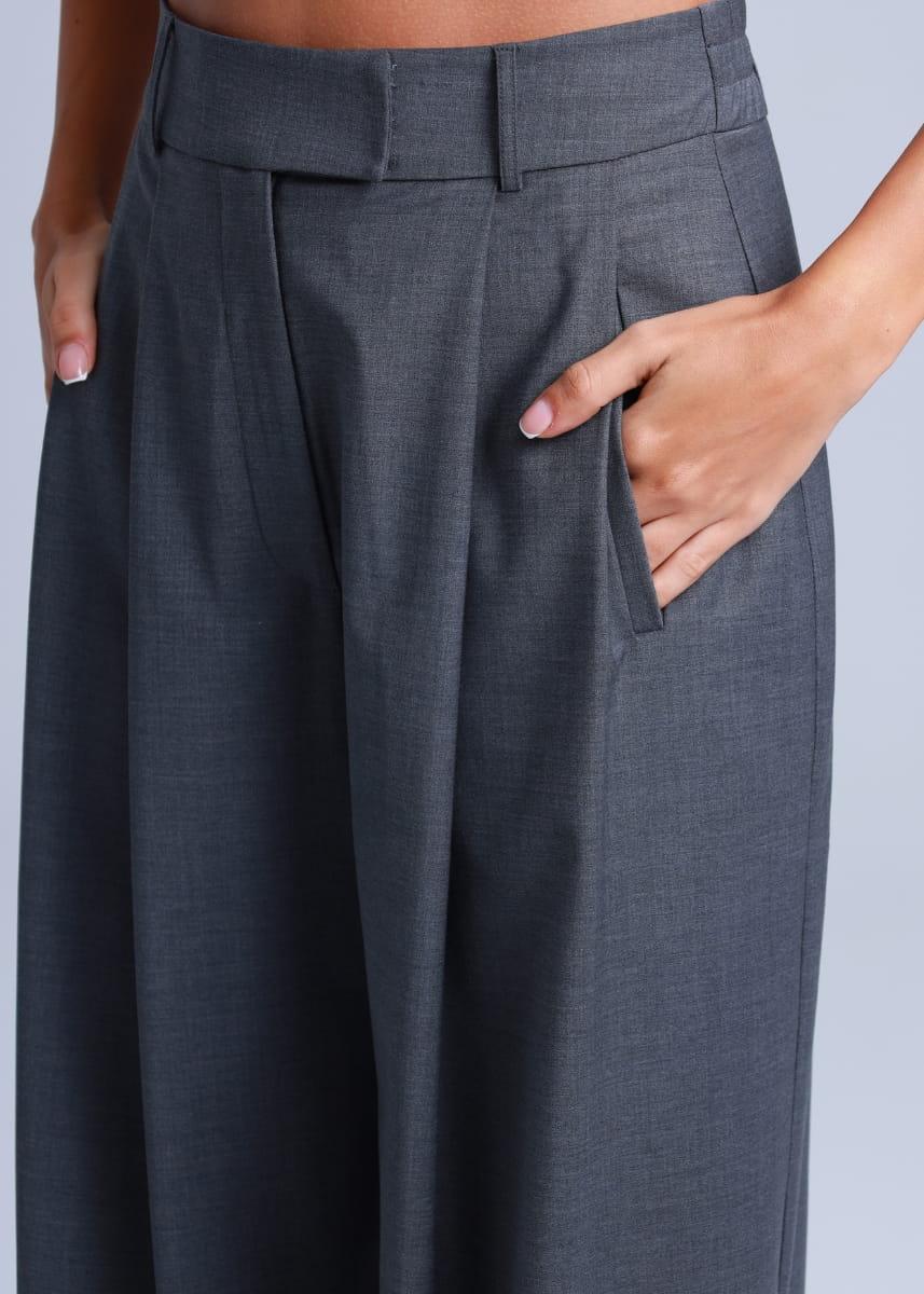 Broadway 3-piece Sophia Tailored Virgin Wool Suit in Mid Grey