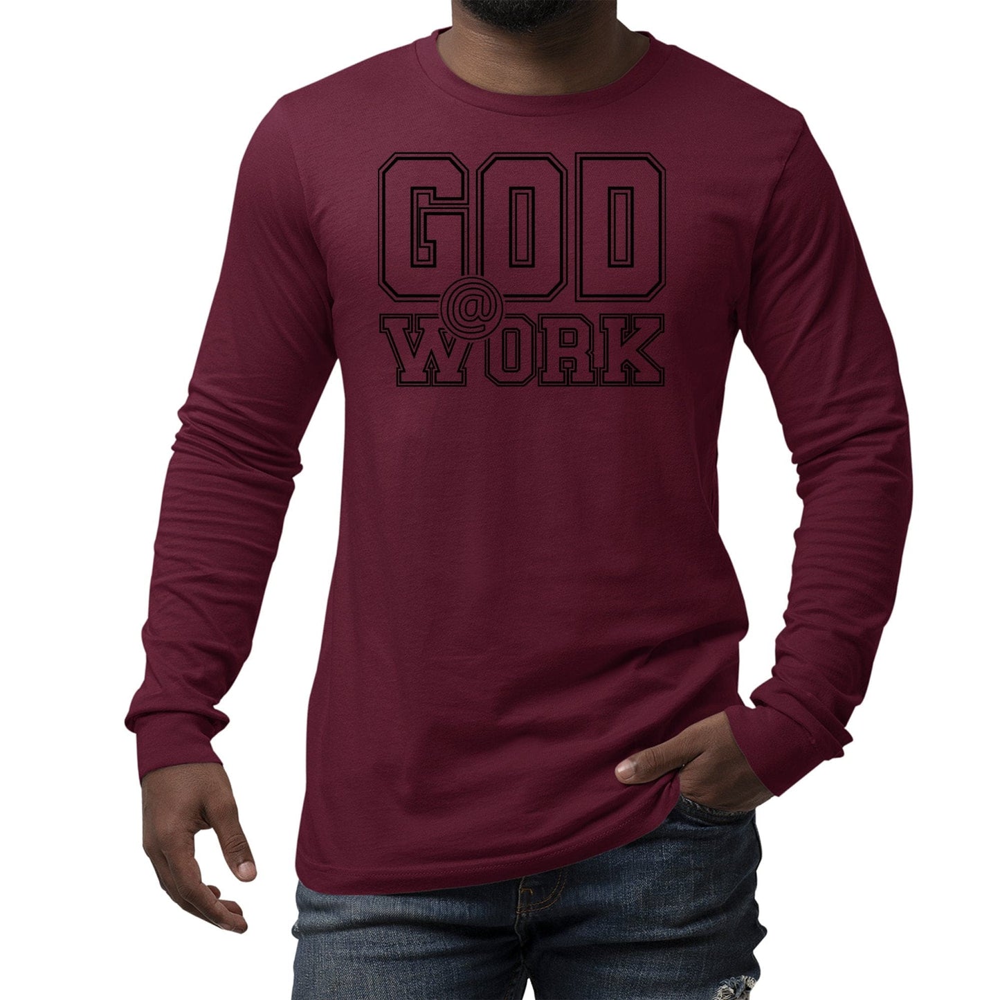 Mens Long Sleeve Graphic T-shirt