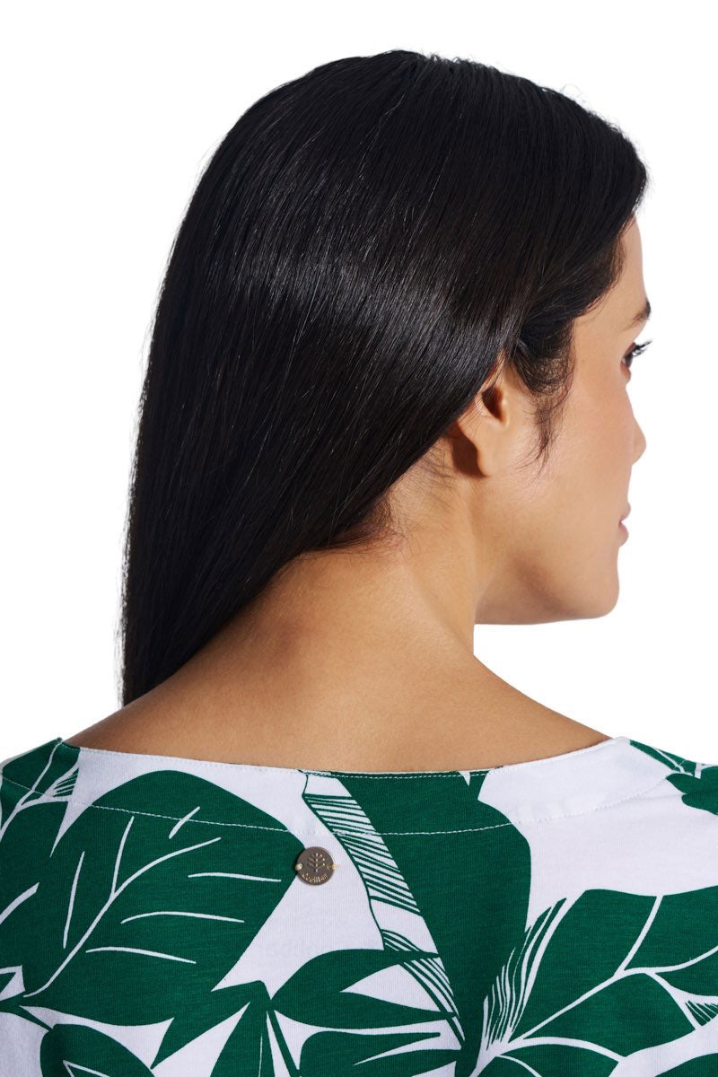 St. Lucia | Women's Tunic Top | Eden Green Palm Paradise