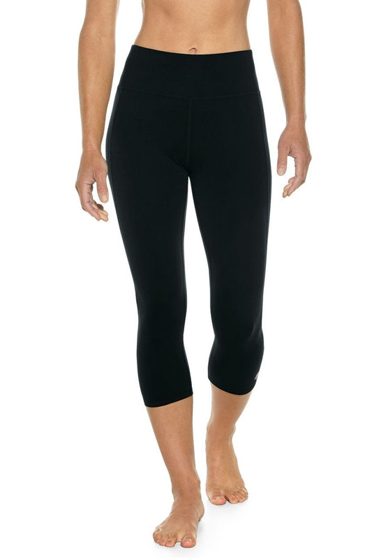 Asana | Women's High-Rise Yoga Capris | Black