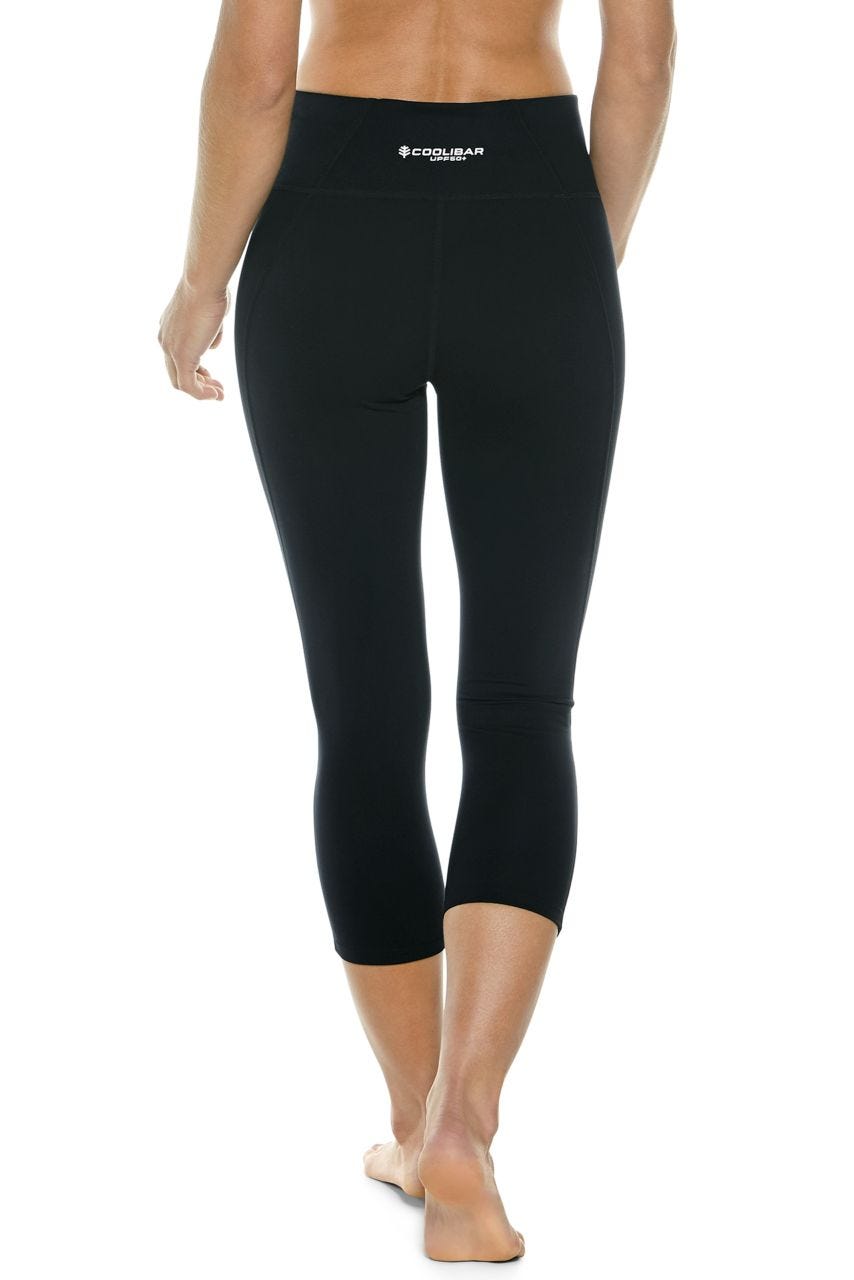 Asana | Women's High-Rise Yoga Capris | Black