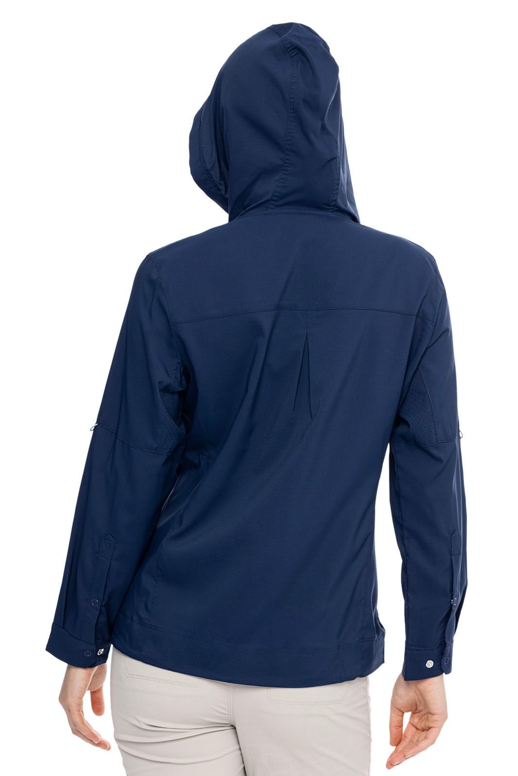 Sea Spray | Women's Henley Hoodie | Navy