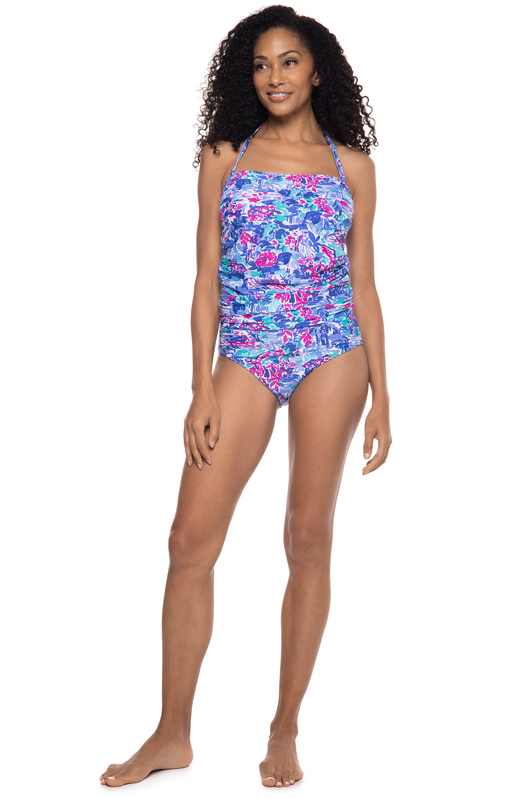 Lanikai | Women's 3-in-1 Swim Bottoms | Multicolor Painted Rainforest