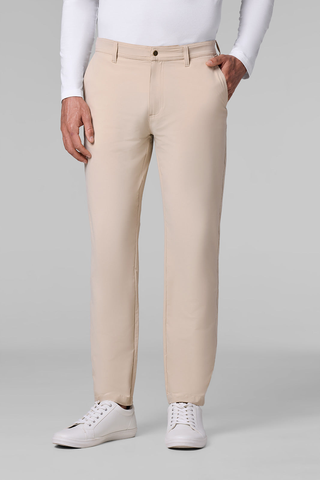 South Pointe | Men's Summer Casual Pants | Pale Khaki