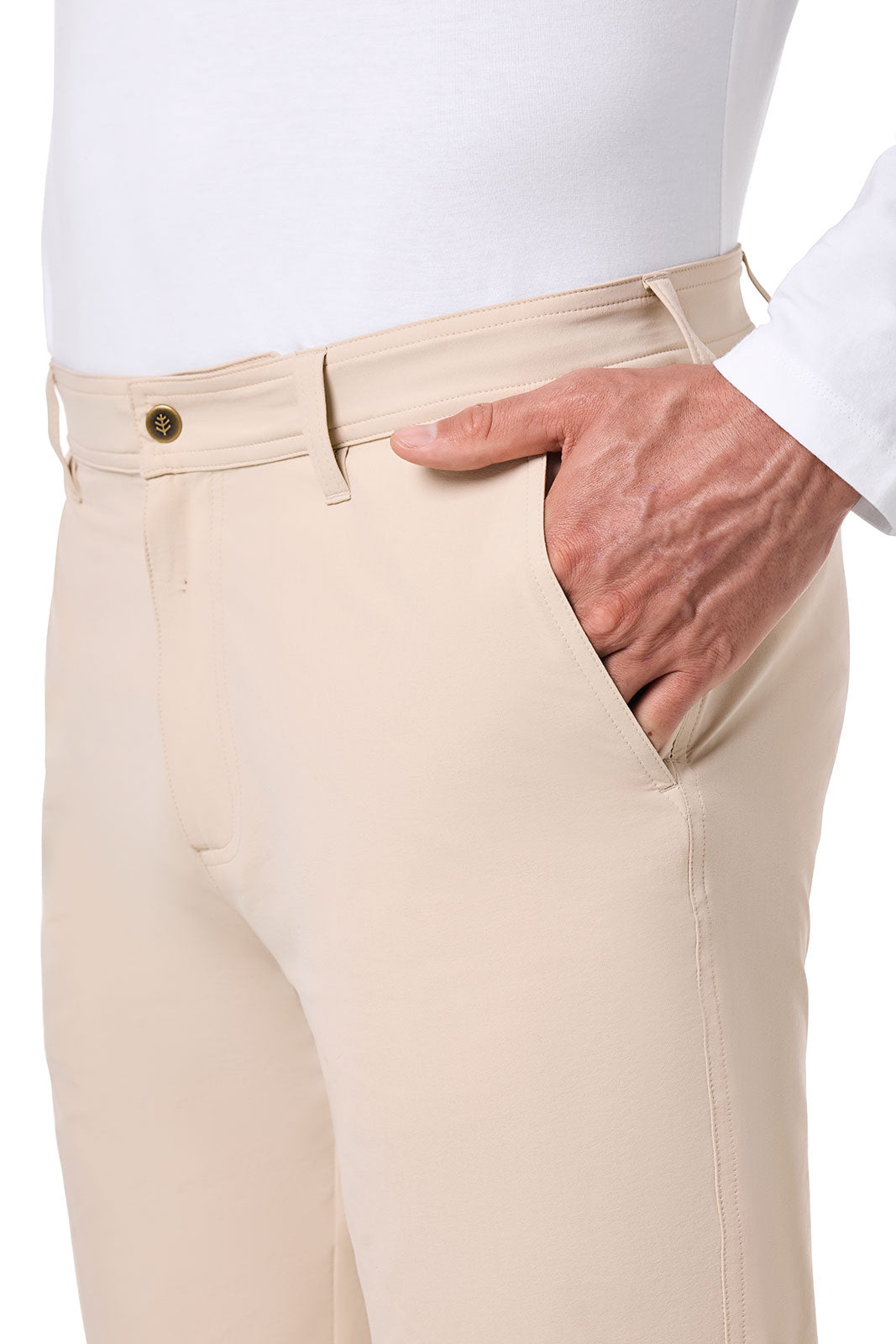 South Pointe | Men's Summer Casual Pants | Pale Khaki