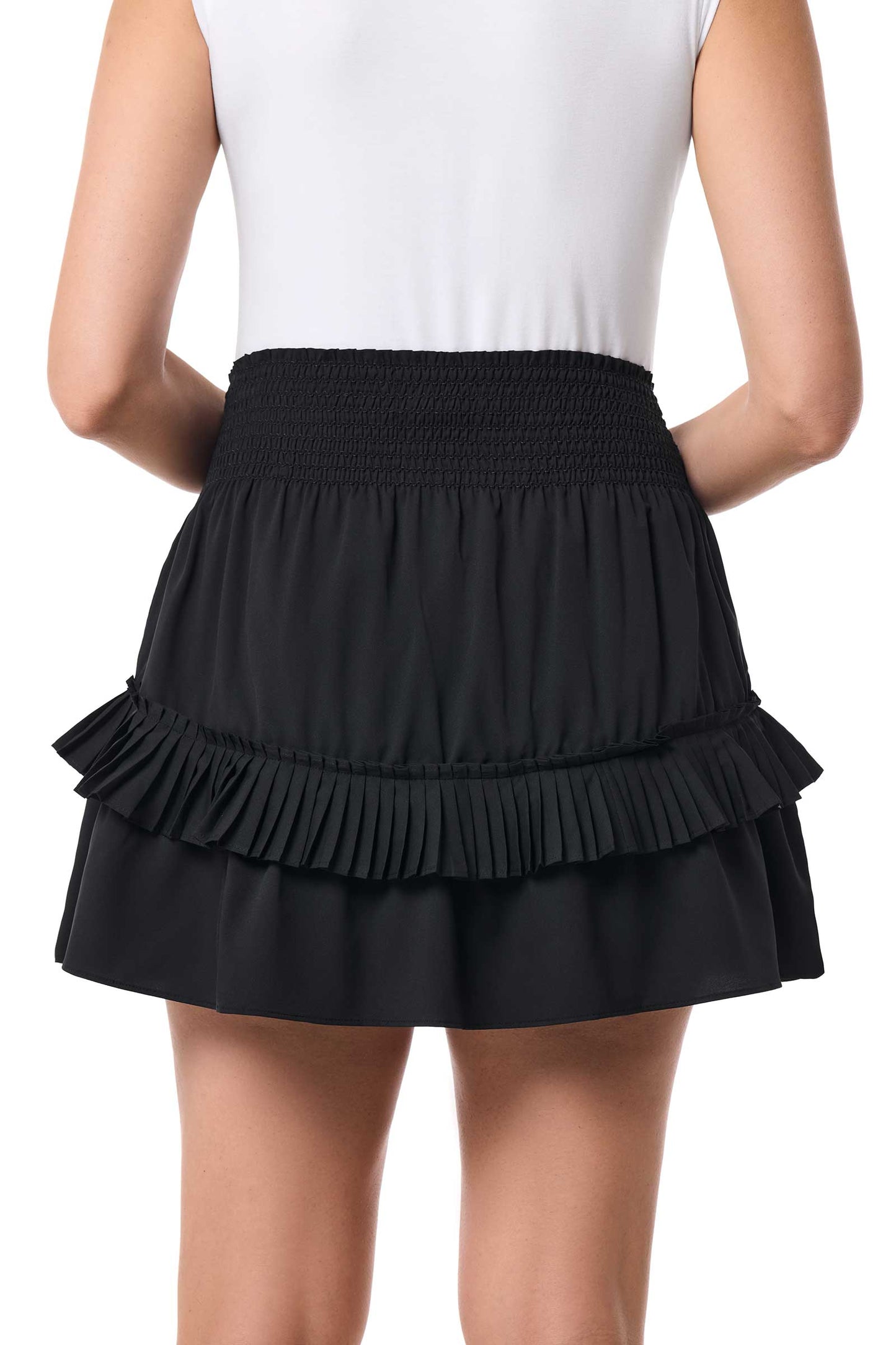 Charlotte Bay | Women's Ruffle Skirt | Black