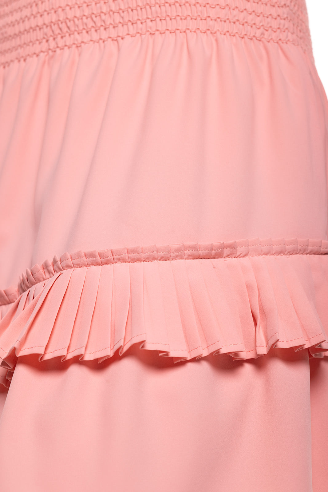 Charlotte Bay | Women's Ruffle Skirt | Peachy Pink