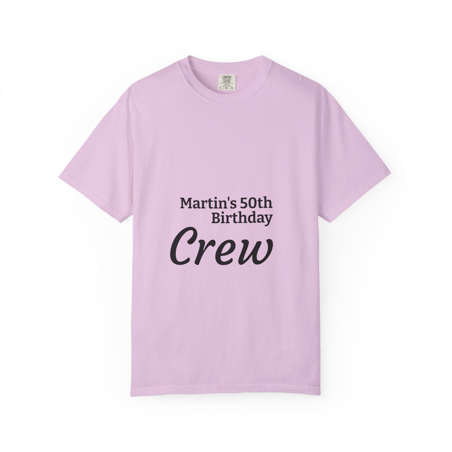 Birthday Crew T-Shirt — Personalized "Martin's 50th Birthday Crew"