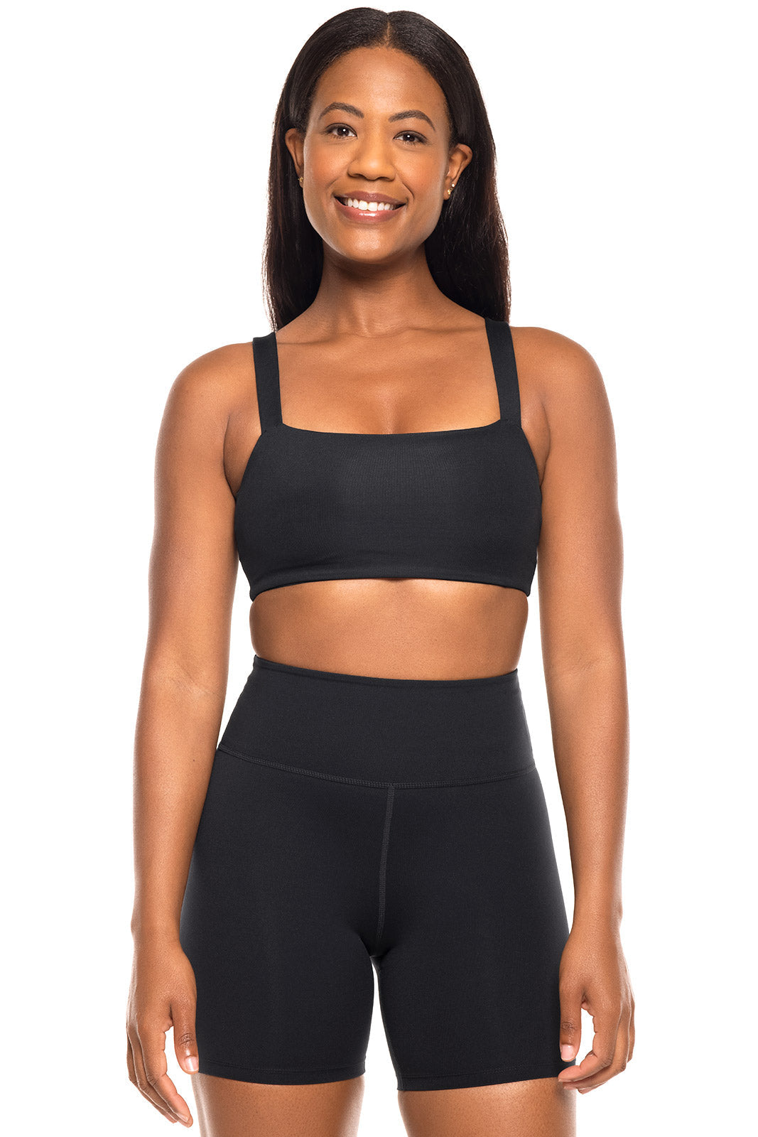 Shavasana | Women's Yoga Sports Bra | Black
