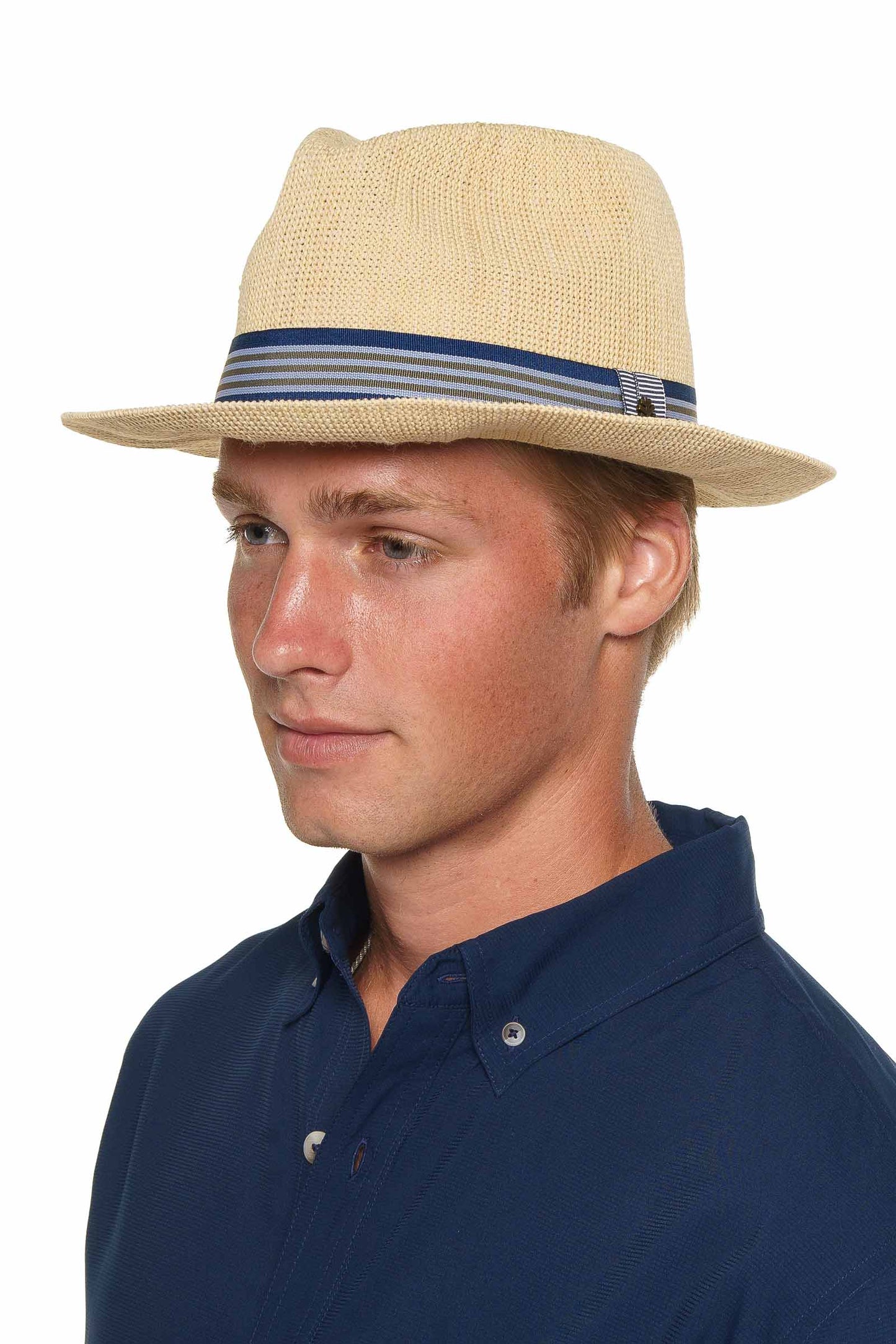 1st Street | Men's Classic Poly Knit Fedora | Natural