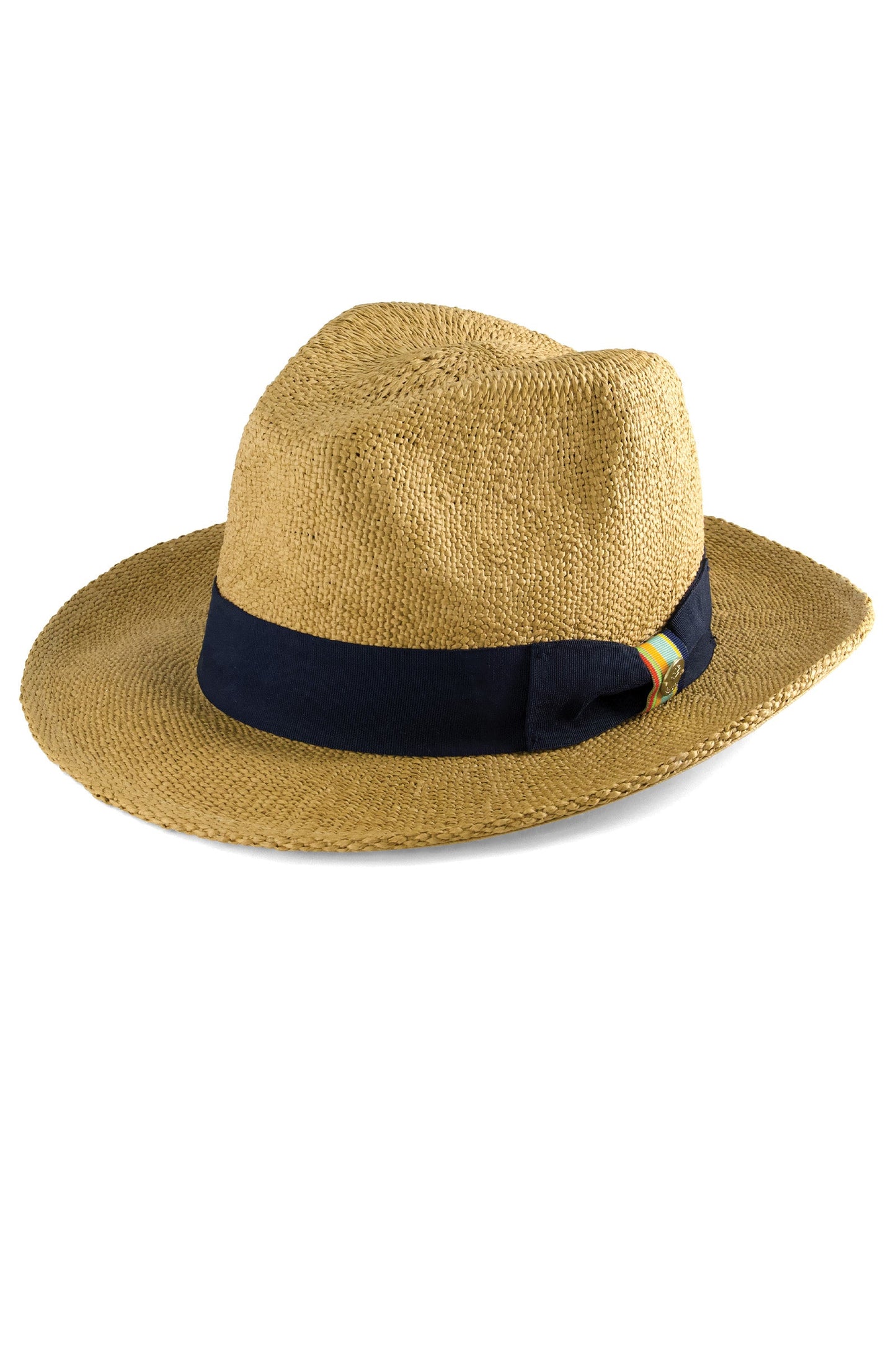 Surf Club | Men's Hand Woven Fedora Rugby Stripe Band | Toast