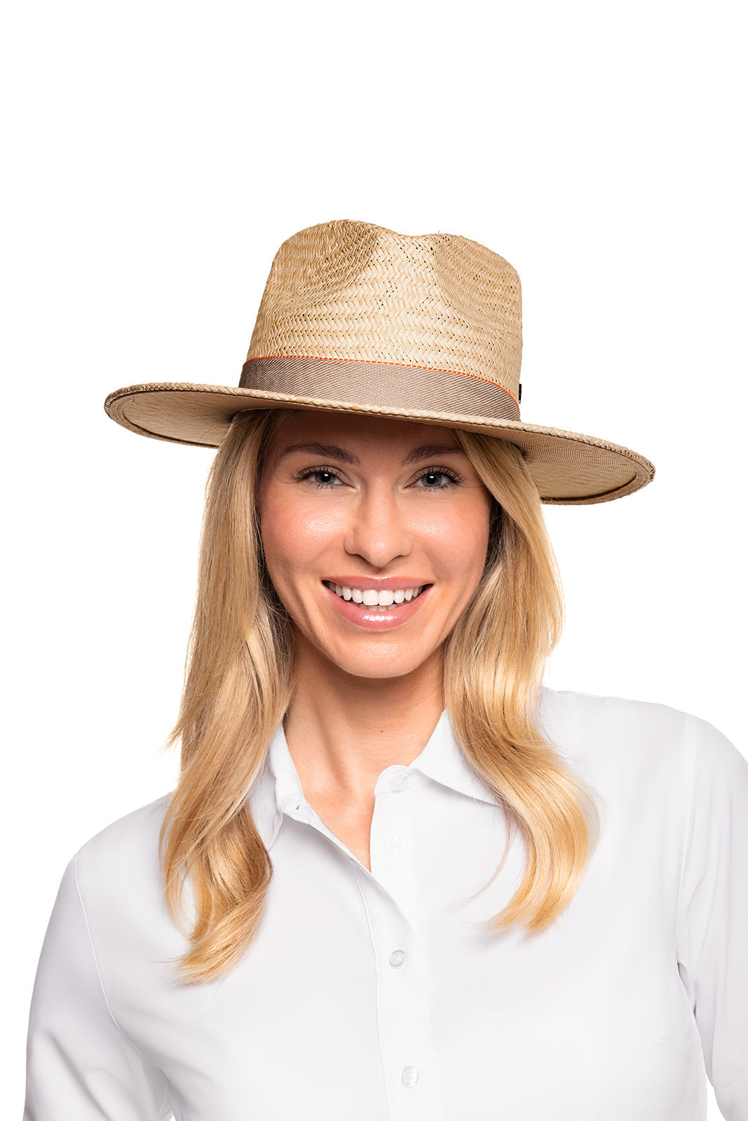 Abaco Palm | Straw Pinch Front Fedora | Natural
