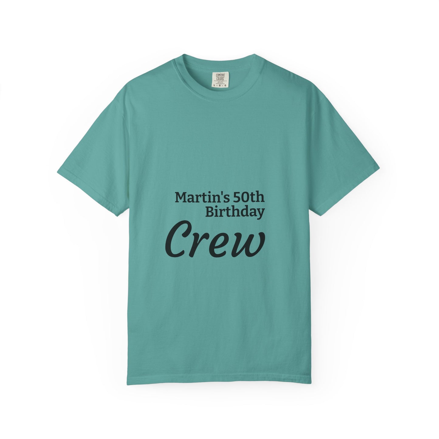 Birthday Crew T-Shirt — Personalized "Martin's 50th Birthday Crew"