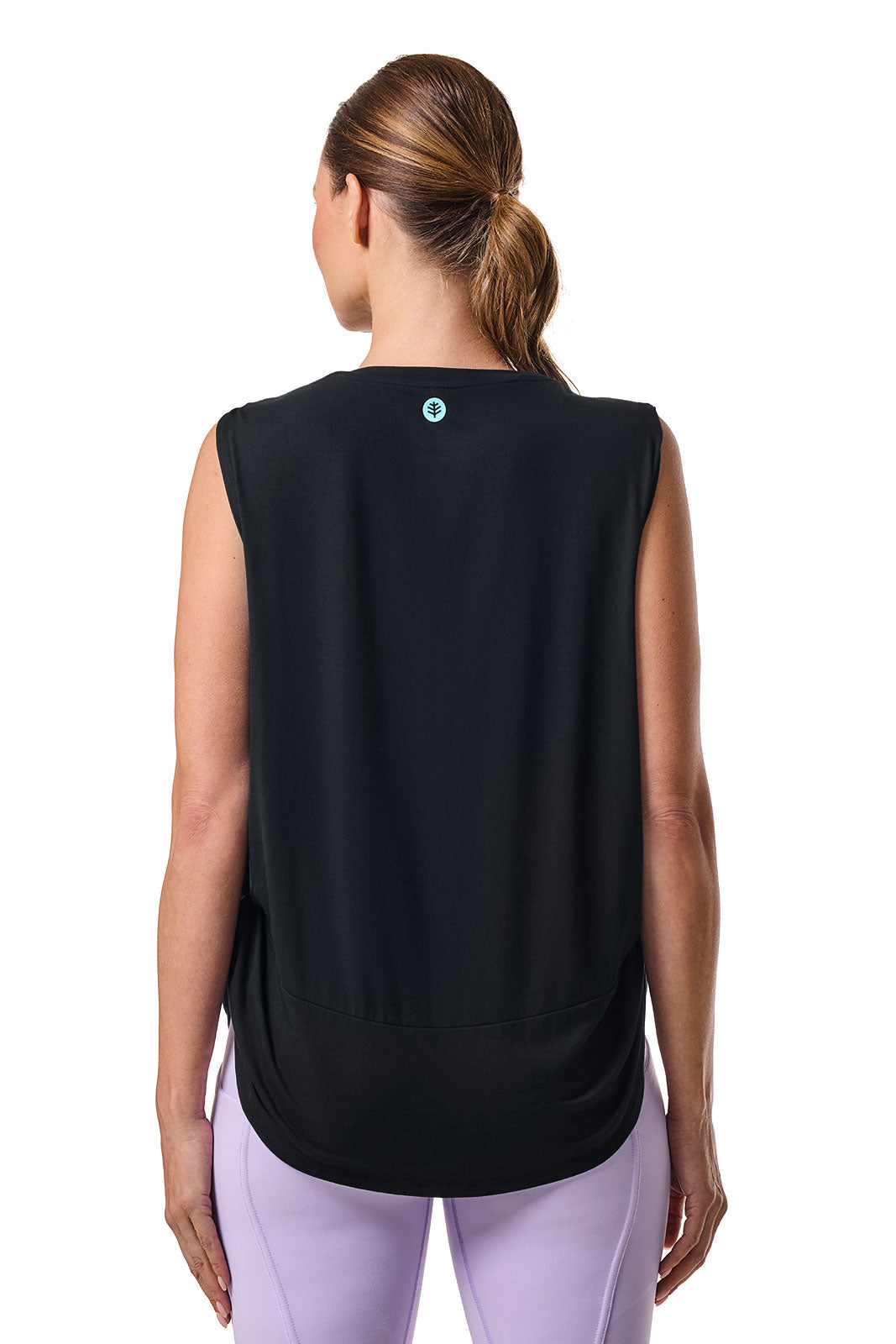 Supine | Women's Twist Yoga Tank | Black