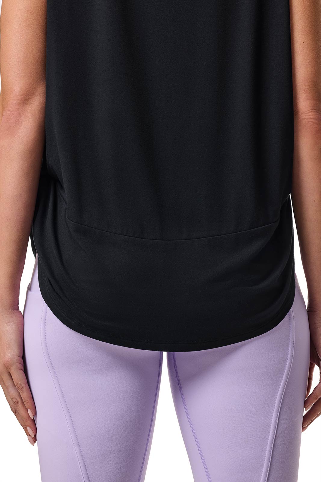 Supine | Women's Twist Yoga Tank | Black