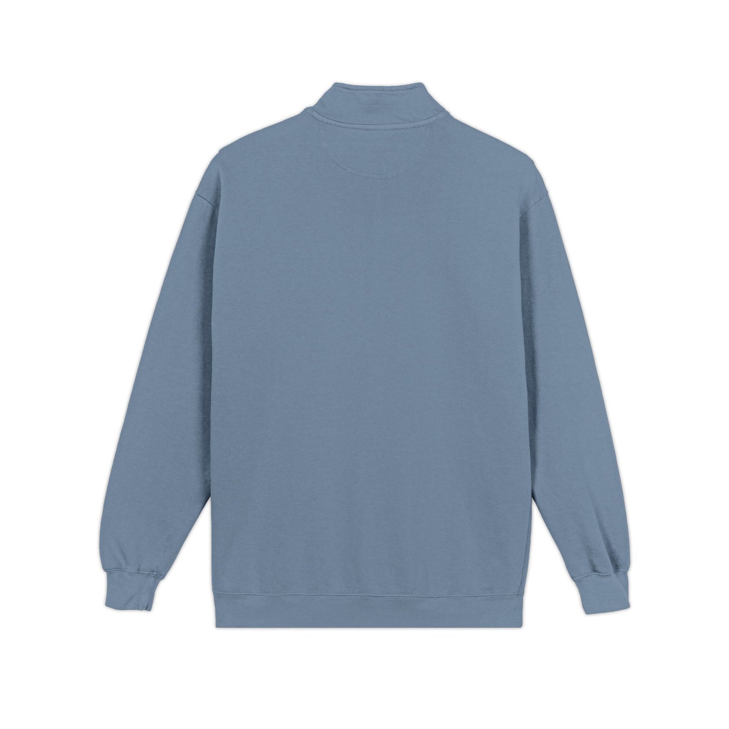Quarter-Zip Sweatshirt — Minimal 'Progressively' Script Chest Logo