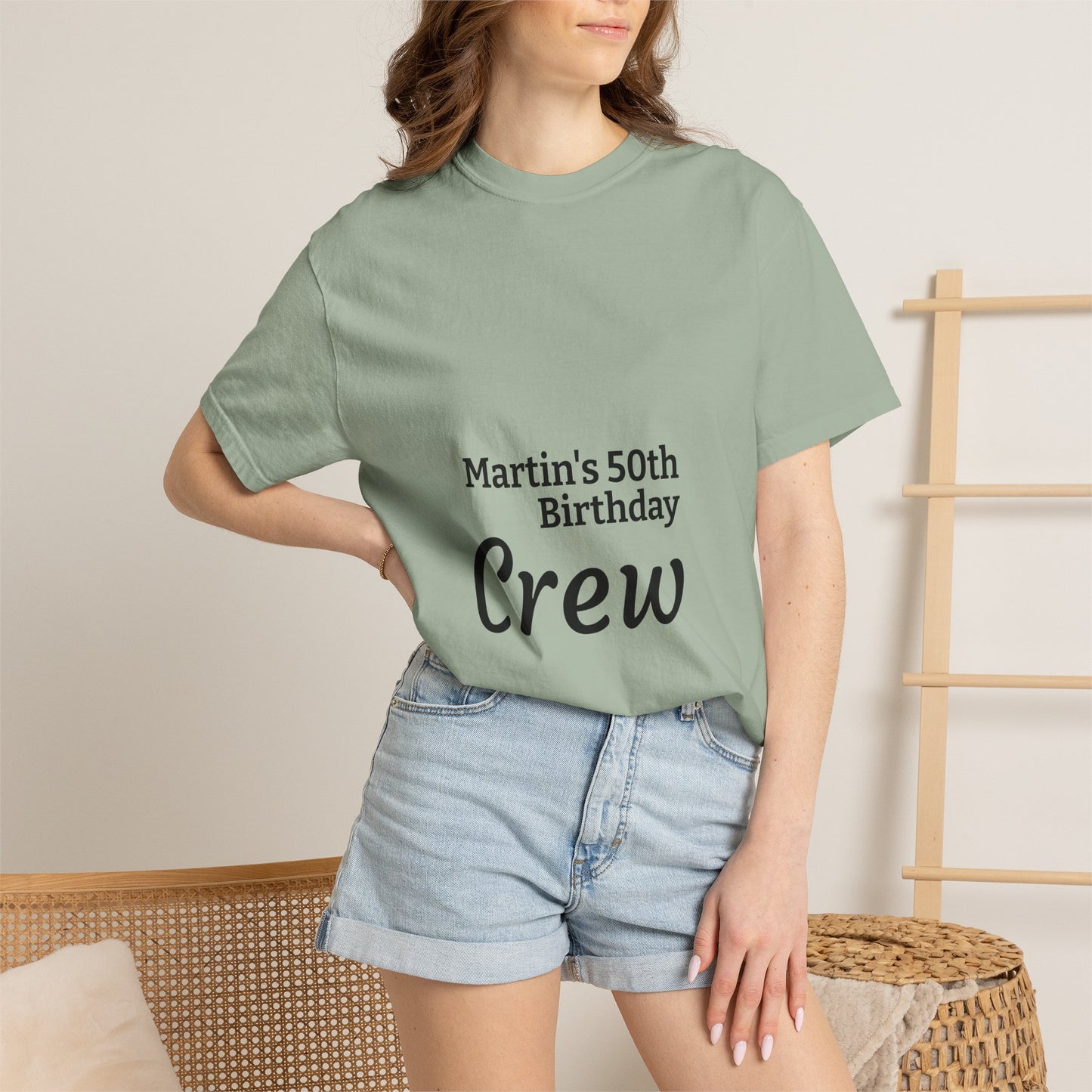 Birthday Crew T-Shirt — Personalized "Martin's 50th Birthday Crew"