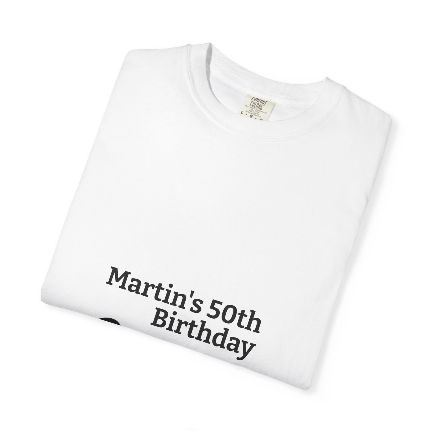 Birthday Crew T-Shirt — Personalized "Martin's 50th Birthday Crew"