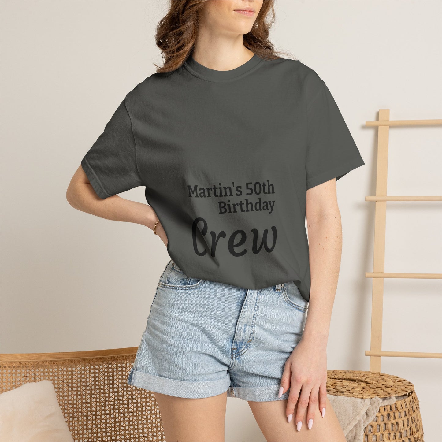 Birthday Crew T-Shirt — Personalized "Martin's 50th Birthday Crew"