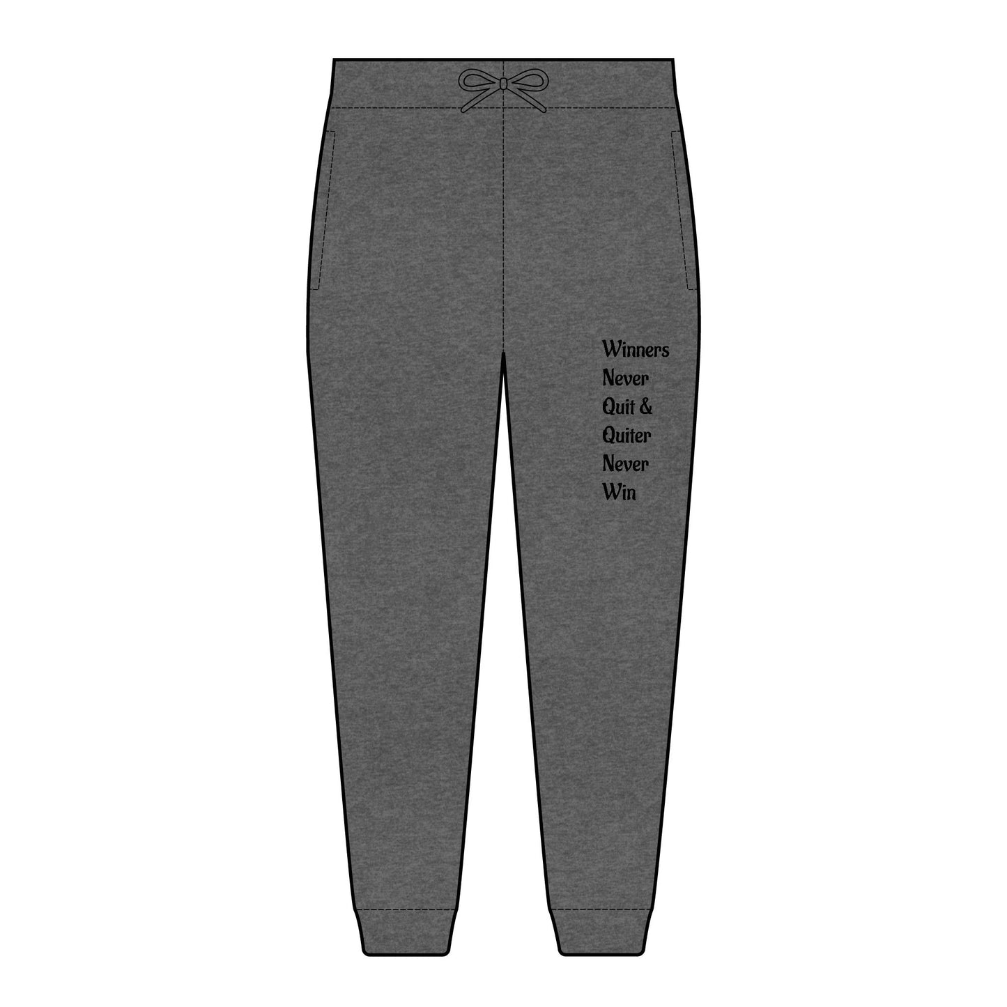 Embroidered Fleece Joggers — Comfortable Unisex Sweatpants