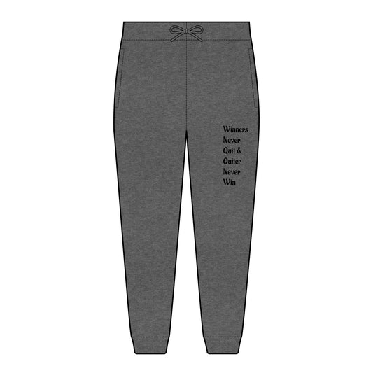 Embroidered Fleece Joggers — Comfortable Unisex Sweatpants