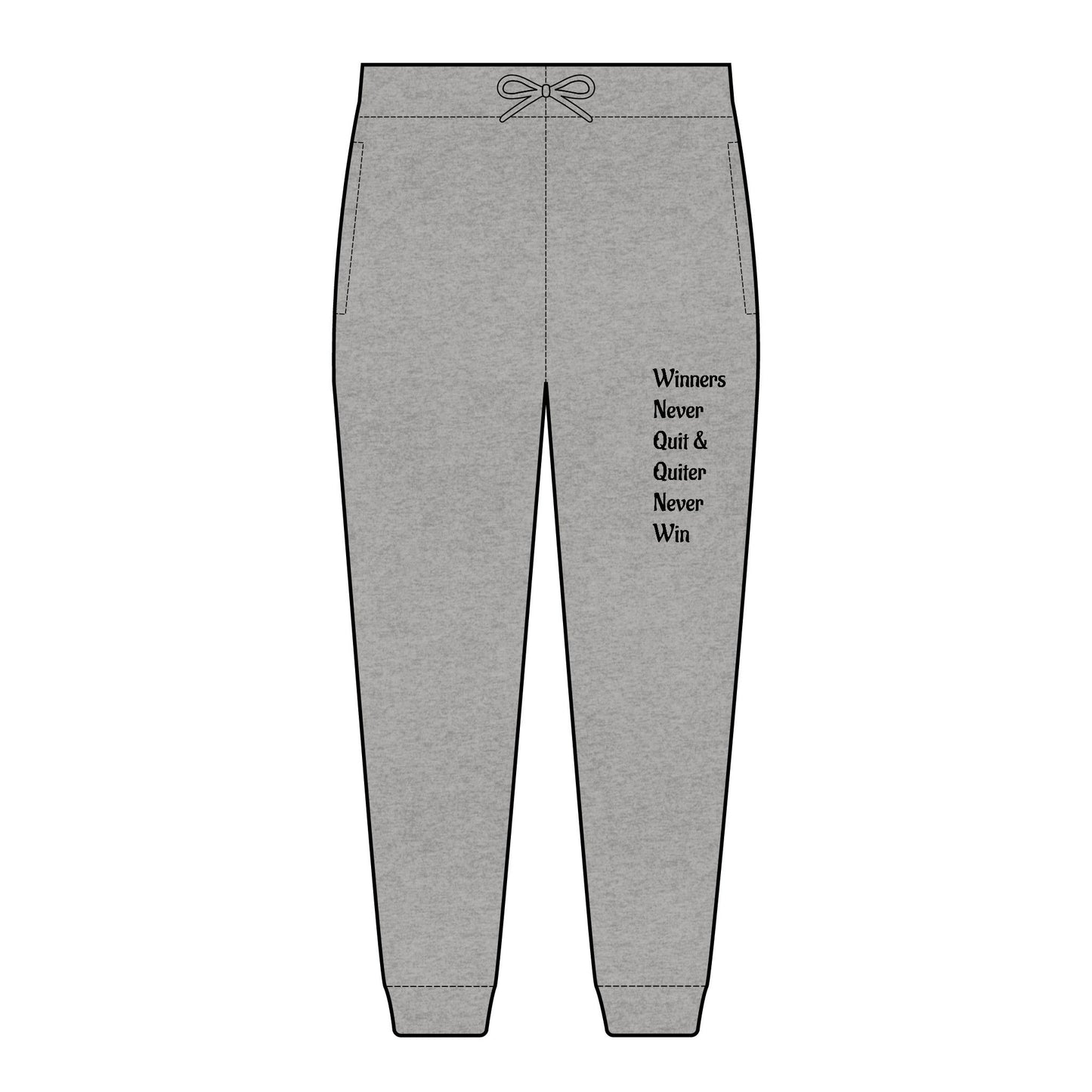 Embroidered Fleece Joggers — Comfortable Unisex Sweatpants