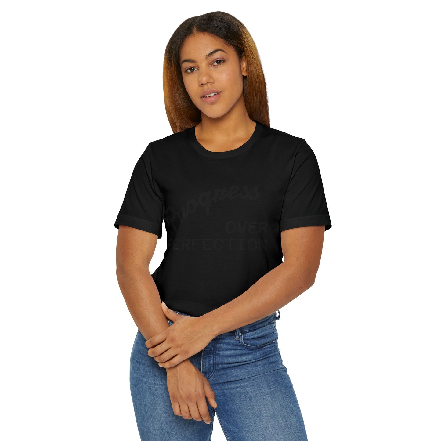 Progress Over Perfection T-Shirt — Motivational Graphic Tee
