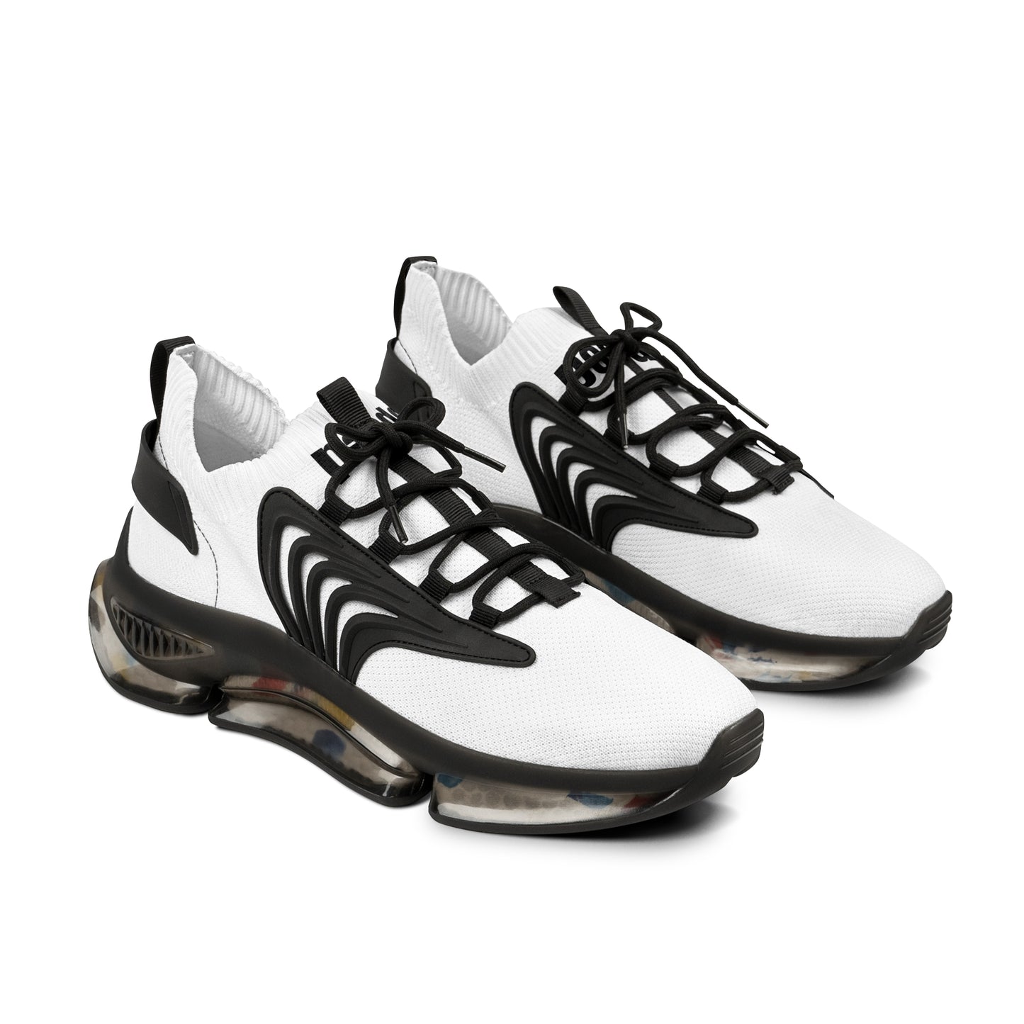 Men's Mesh Sneakers — Lightweight Breathable Athletic Shoes with Color-Speckled Sole