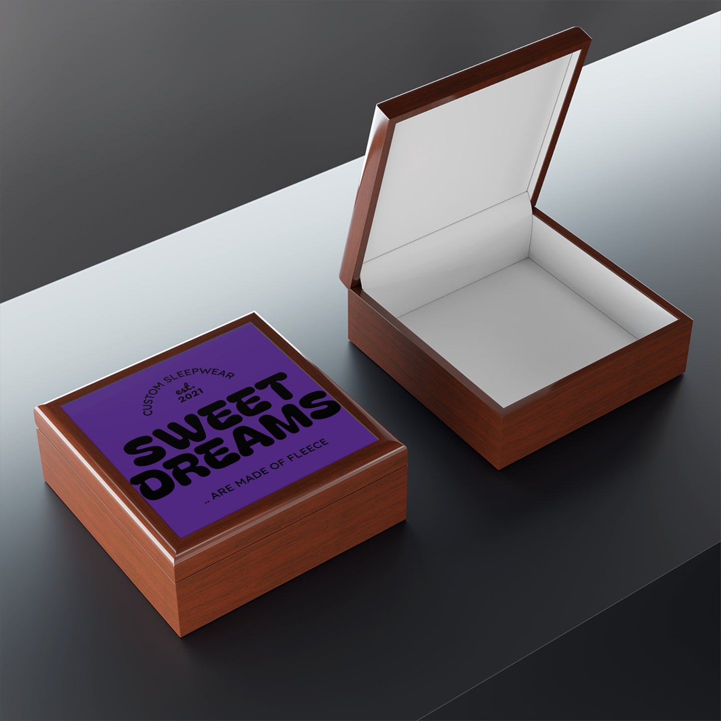 Jewelry Box — "Sweet Dreams" Personalized Keepsake Box (Custom Sleepwear Design)
