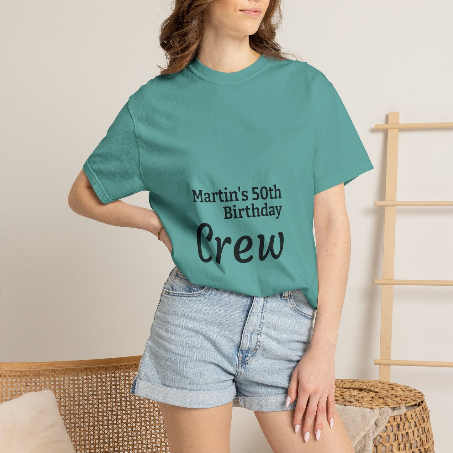 Birthday Crew T-Shirt — Personalized "Martin's 50th Birthday Crew"