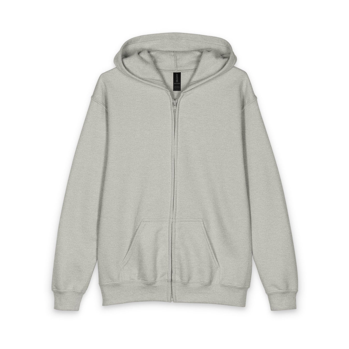 Youth Zip Hoodie — Classic Black Heavy Blend Zipped Hoodie