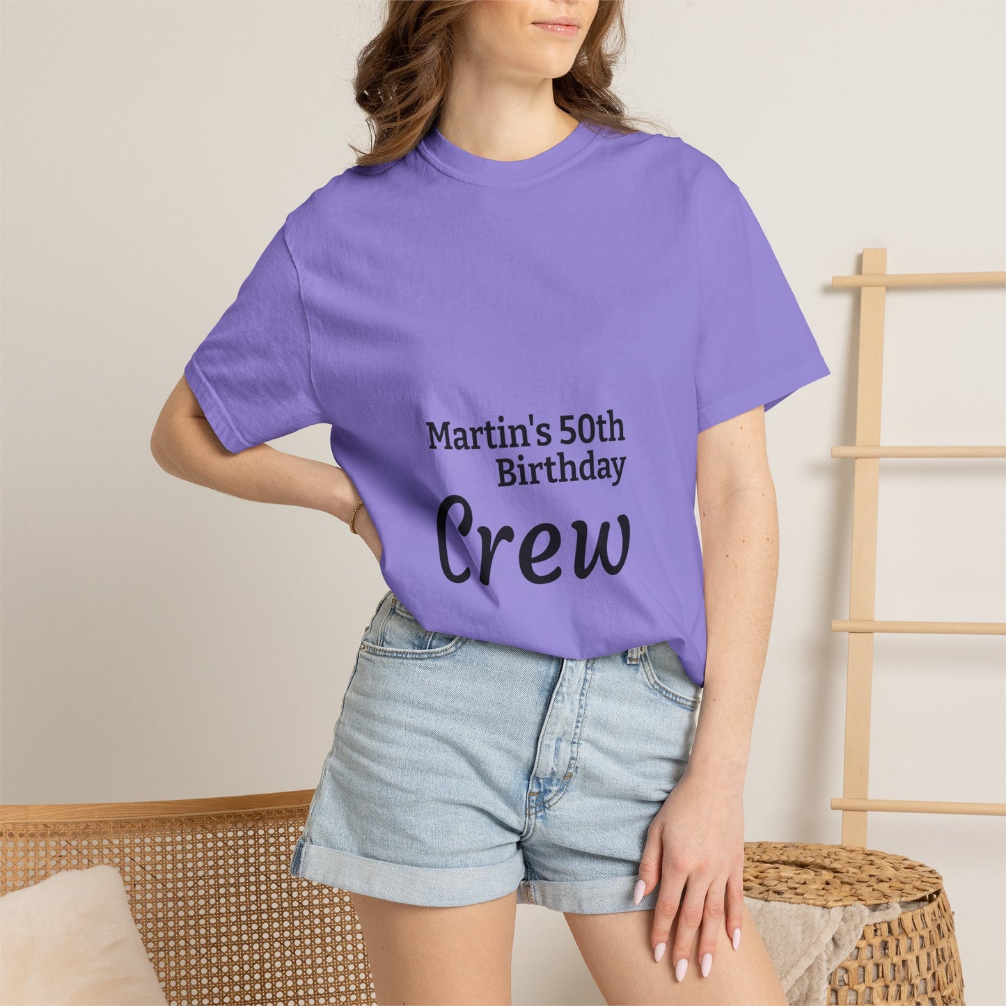 Birthday Crew T-Shirt — Personalized "Martin's 50th Birthday Crew"