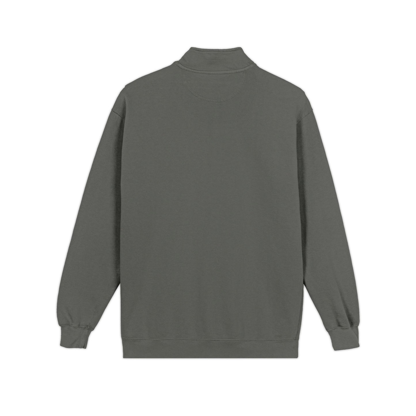 Quarter-Zip Sweatshirt — Minimal 'Progressively' Script Chest Logo