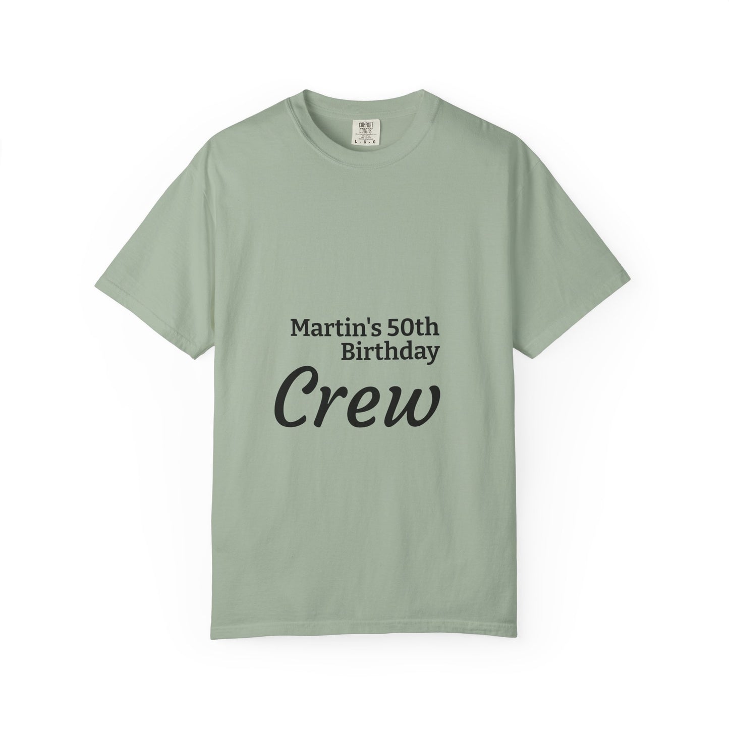 Birthday Crew T-Shirt — Personalized "Martin's 50th Birthday Crew"