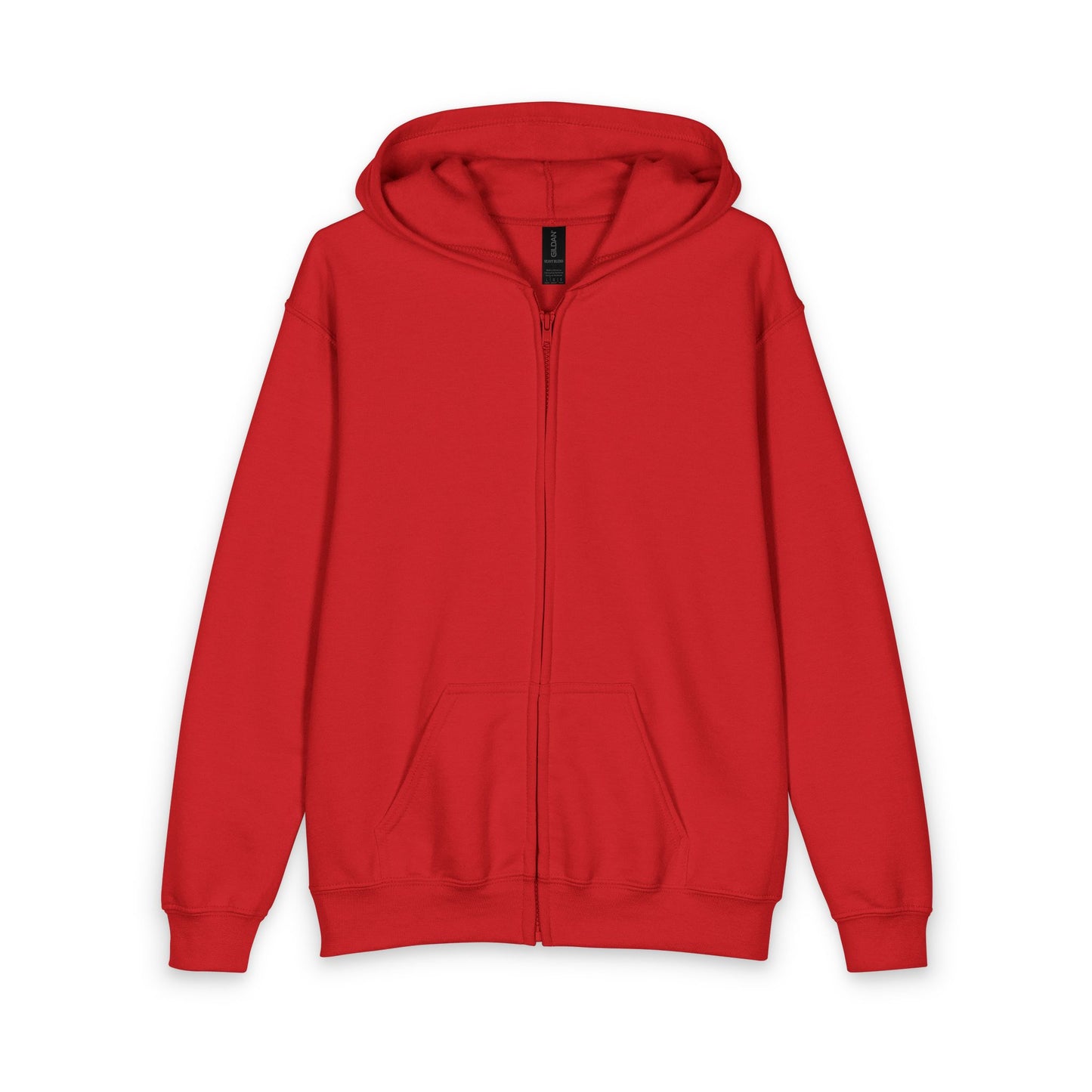 Youth Zip Hoodie — Classic Black Heavy Blend Zipped Hoodie