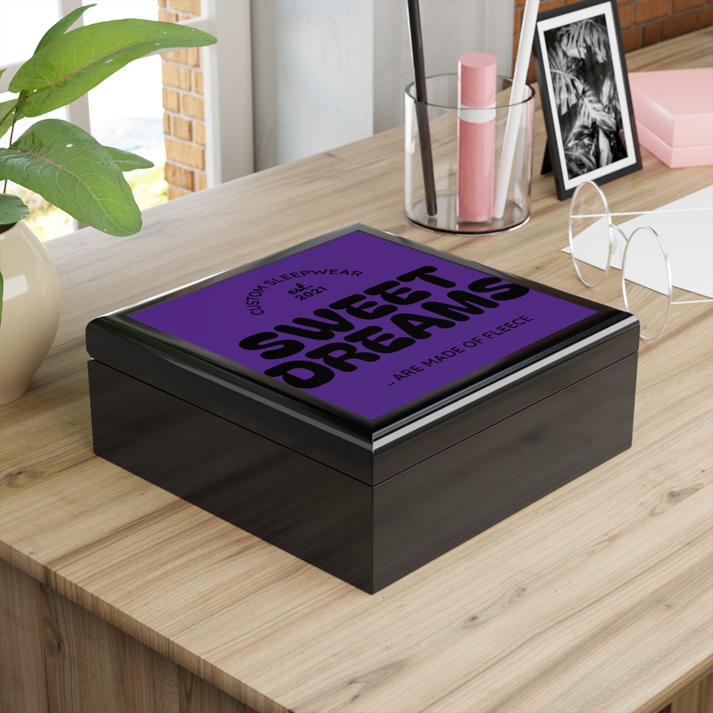 Jewelry Box — "Sweet Dreams" Personalized Keepsake Box (Custom Sleepwear Design)
