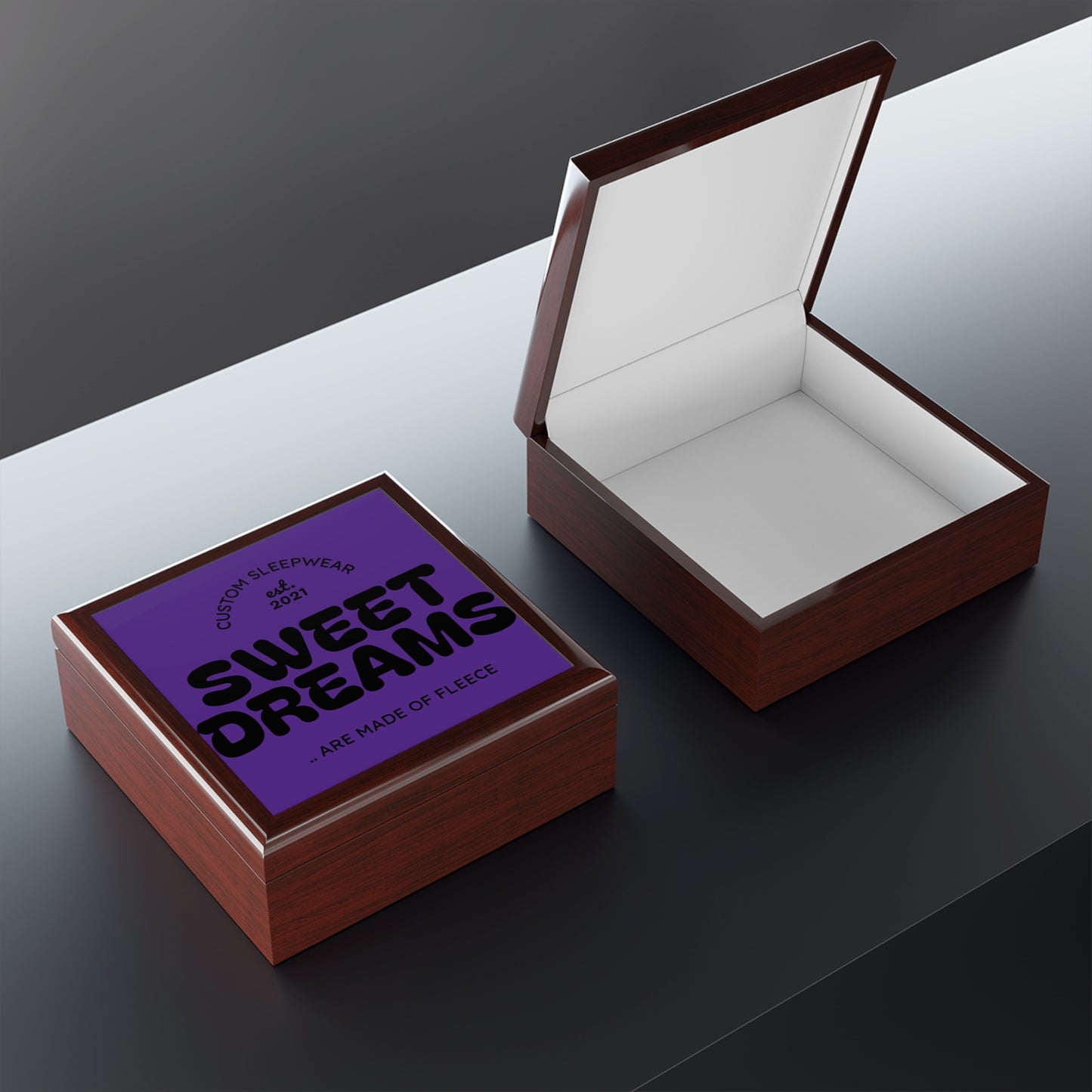 Jewelry Box — "Sweet Dreams" Personalized Keepsake Box (Custom Sleepwear Design)