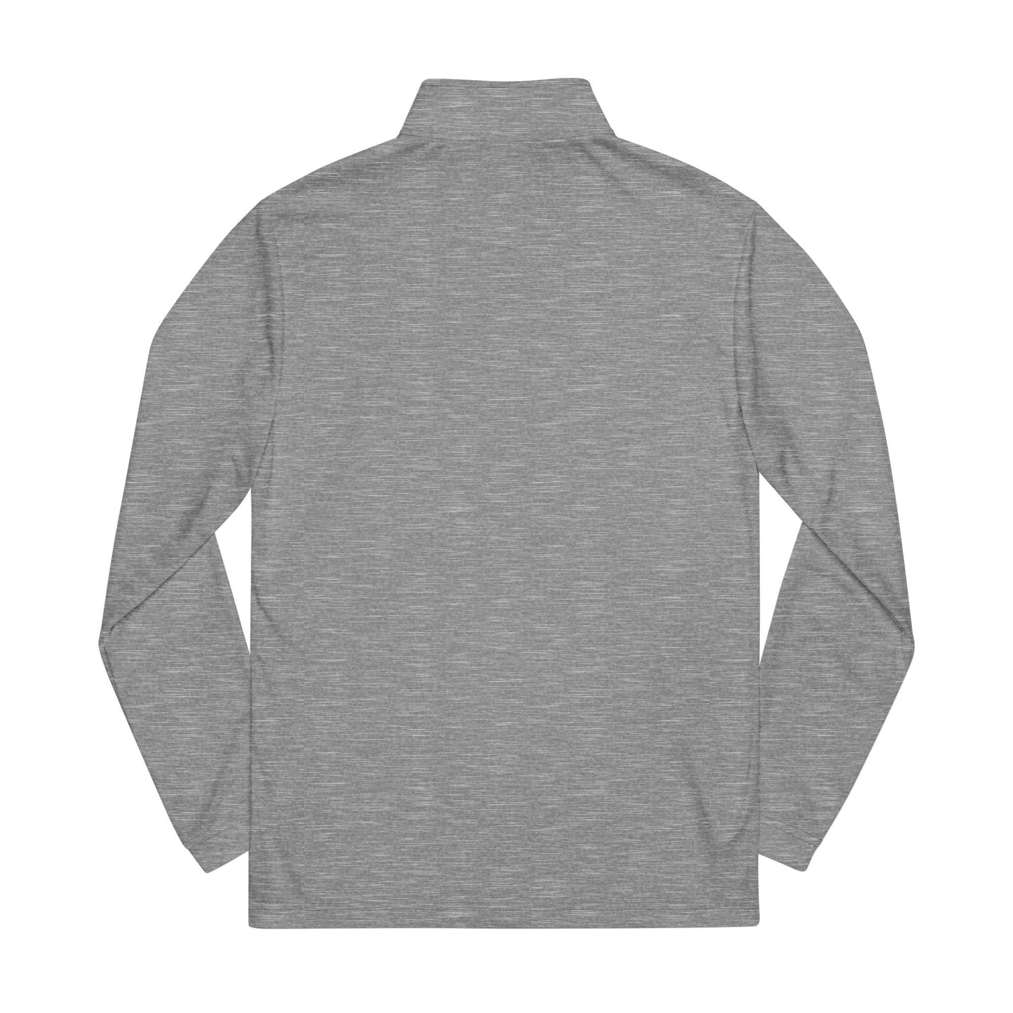 Adidas Embroidered Quarter-Zip Pullover — "In God We Trust" Lightweight Zip-Top