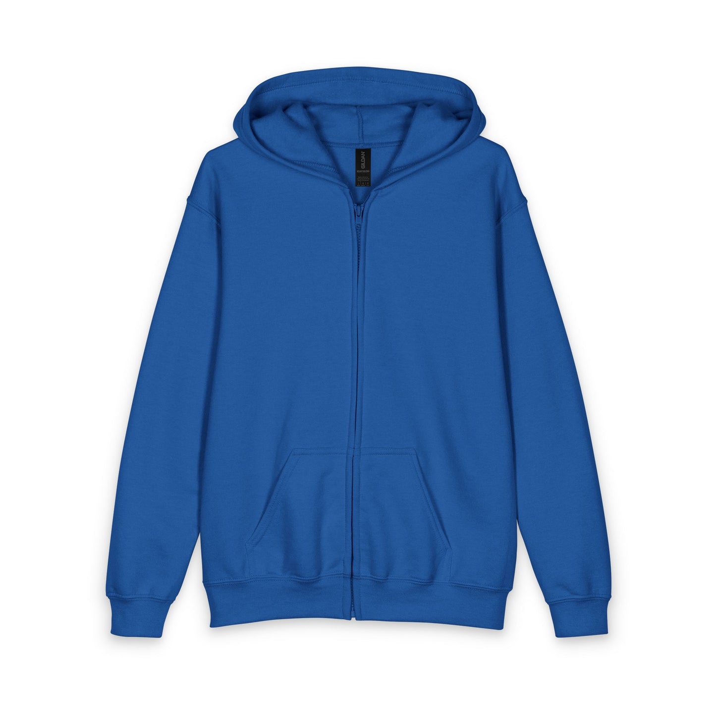Youth Zip Hoodie — Classic Black Heavy Blend Zipped Hoodie