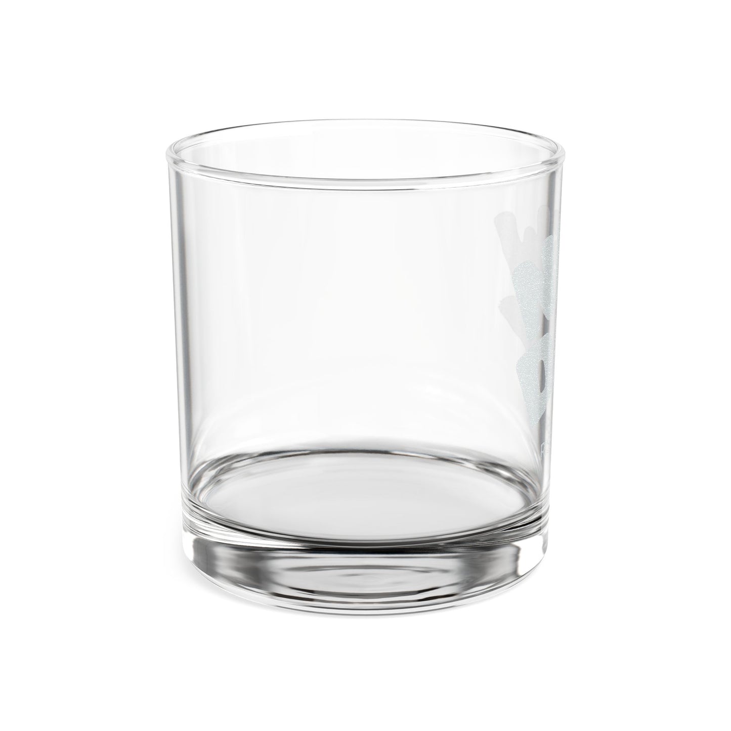 Engraved Whiskey Glass 10.5oz — "It's a New Day" Motivational Rocks Glass