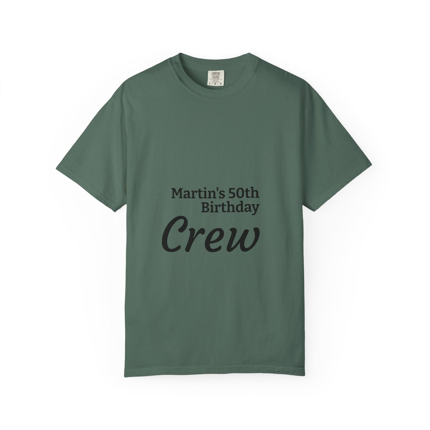Birthday Crew T-Shirt — Personalized "Martin's 50th Birthday Crew"