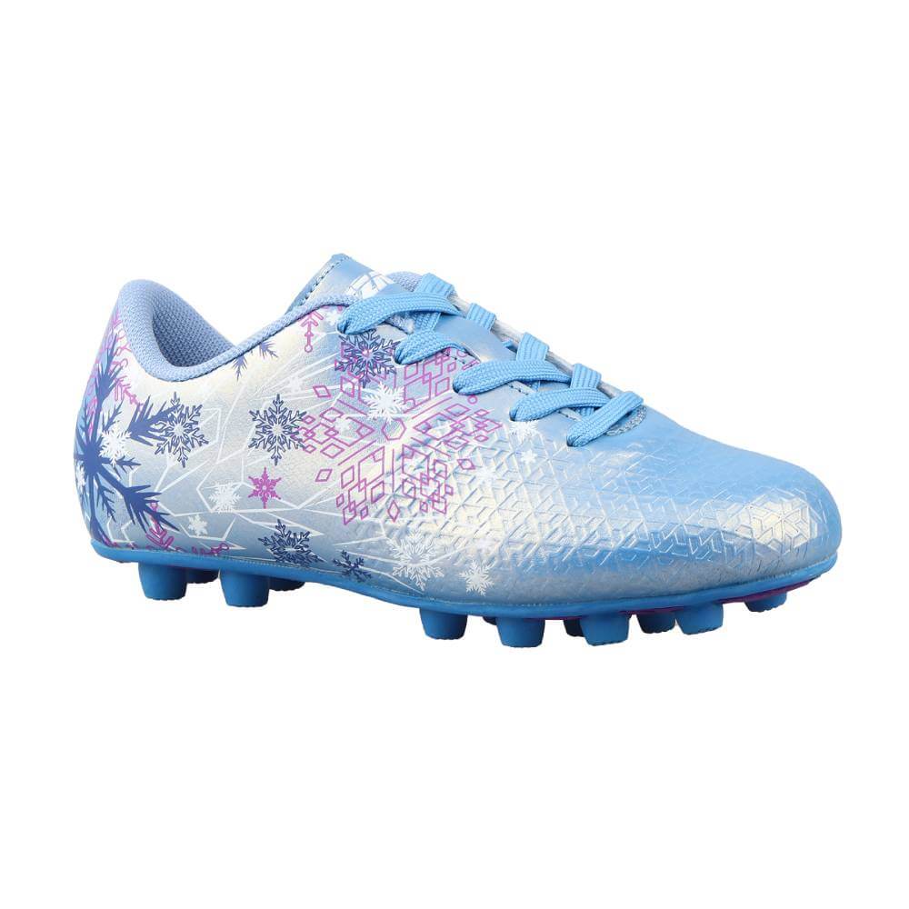 Vizari Sports Frost 3 Youth Firm Ground Soccer Cleats for Natural Grass and Outdoor Play- Blue