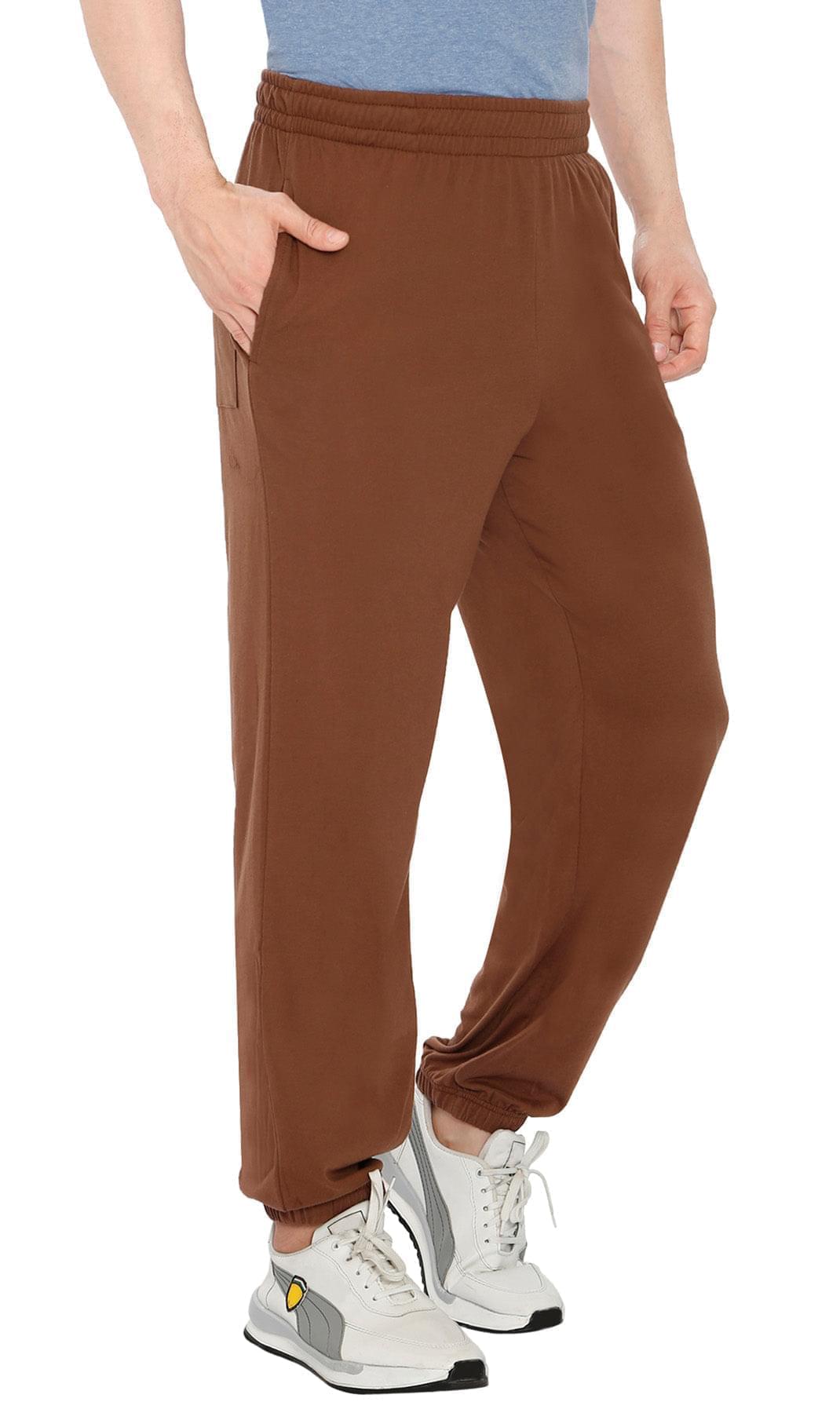 Mens Pull On Elastic Waist Knit Pants - Relaxed Dressing for Comfort