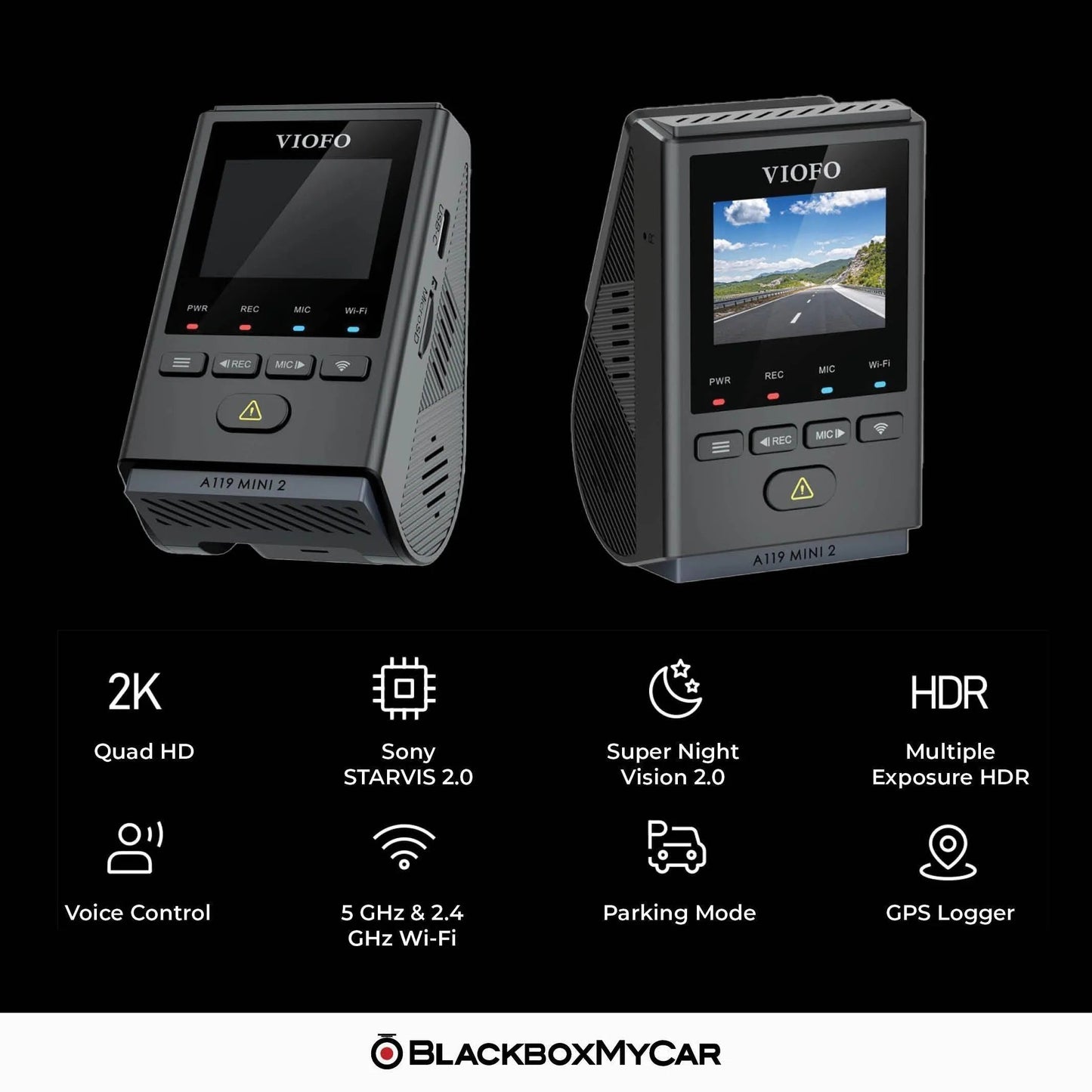 VIOFO A119 Mini 2 2K QHD Dash Cam