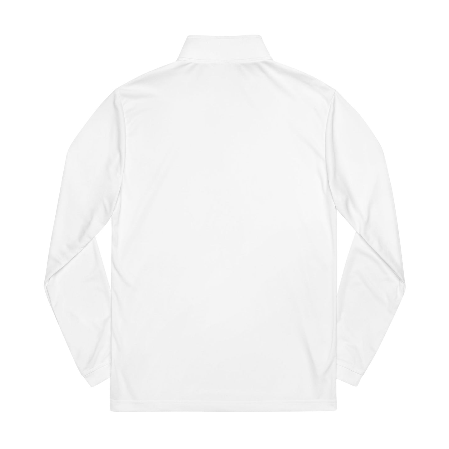 Adidas Embroidered Quarter-Zip Pullover — "In God We Trust" Lightweight Zip-Top