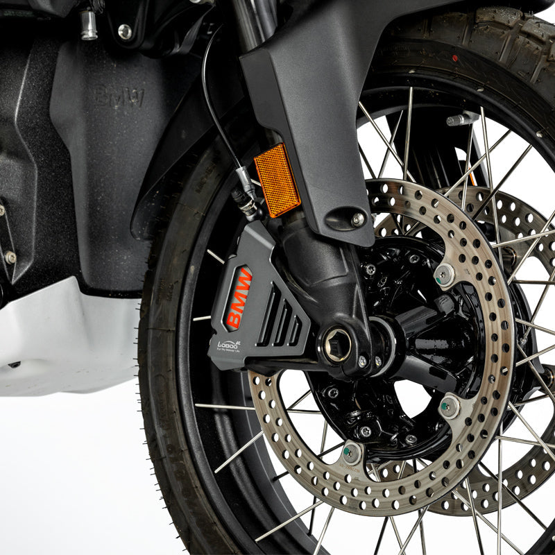 LOBOO Brake Caliper Guard for BMW R1300GS / R1300GS Adventure– CNC Aluminum, Titanium Gray Anodized Finish