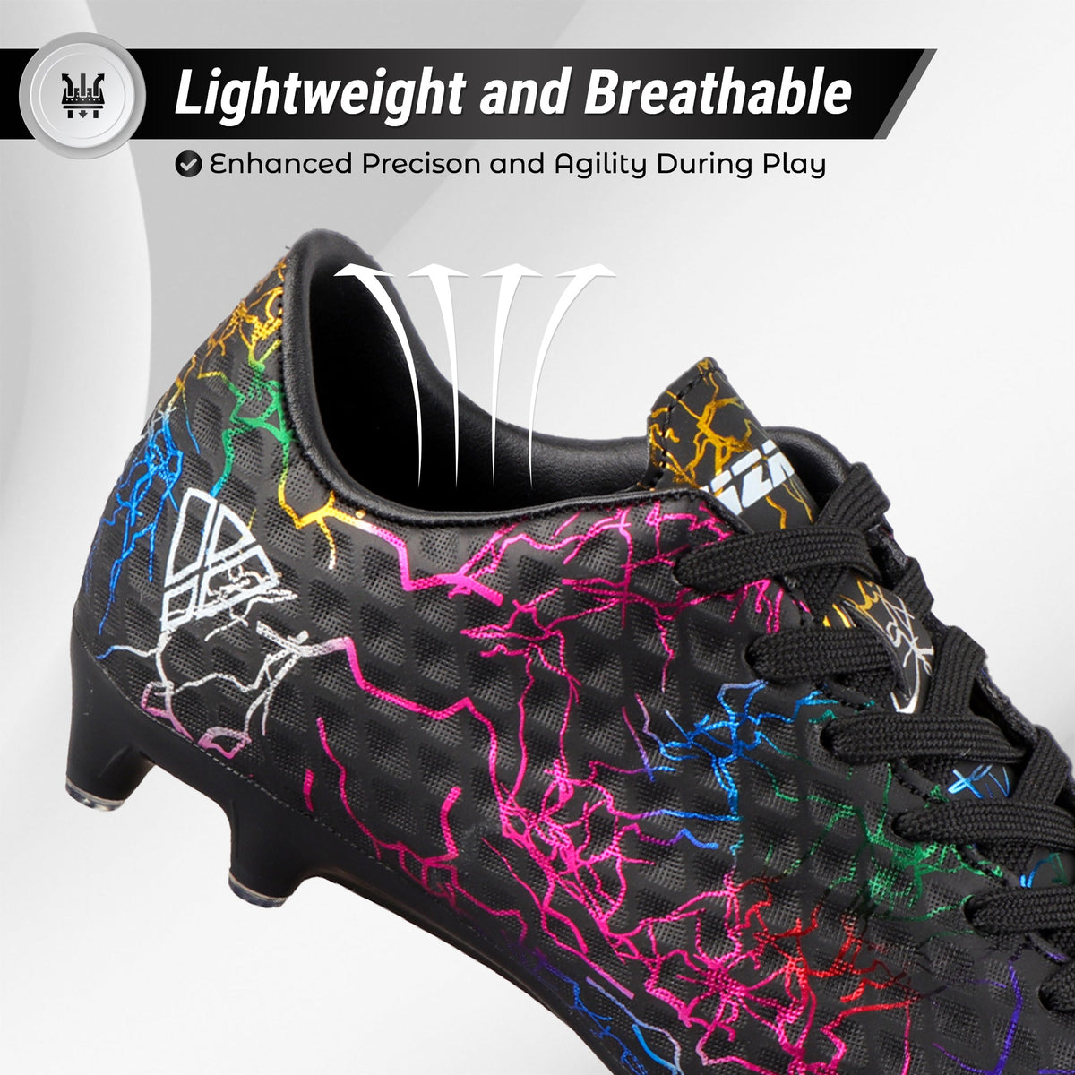 Vizari Zodiac Junior Kids Firm Ground (FG) Soccer Cleats -Black, Youth Sizes 8C