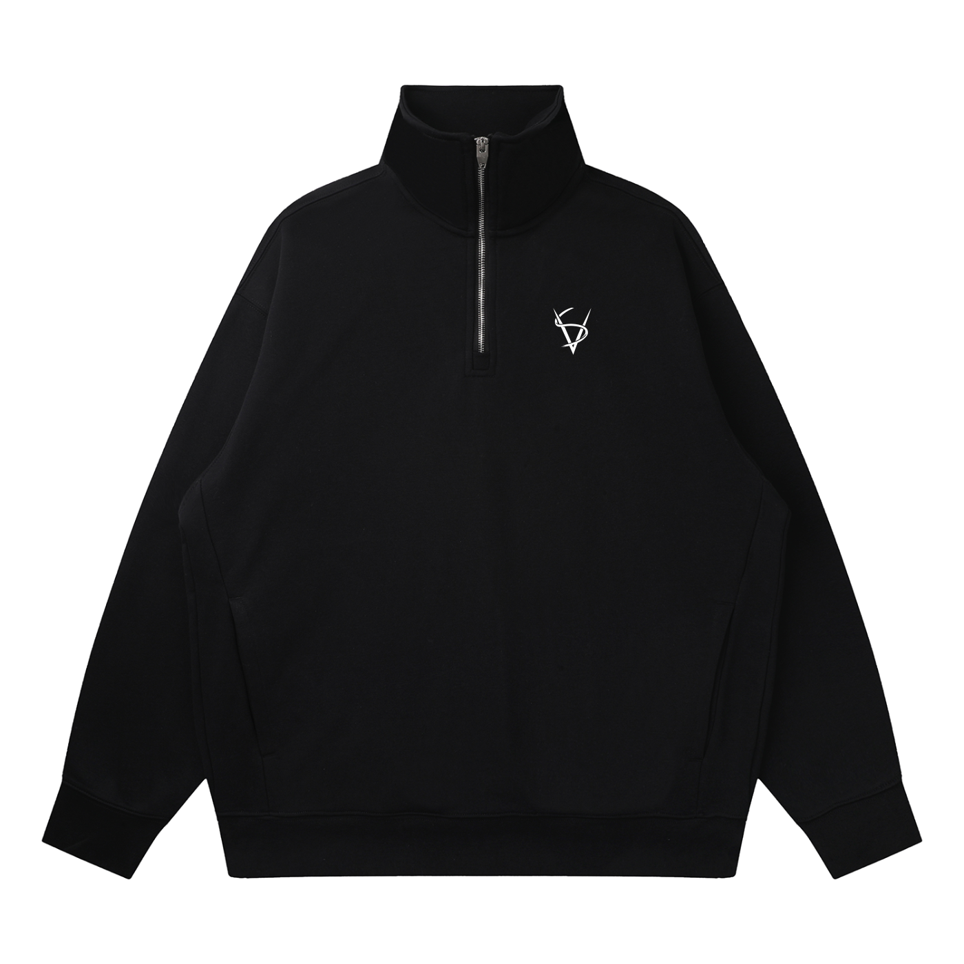 Quarter-Zip Drop Shoulder Sweatshirt